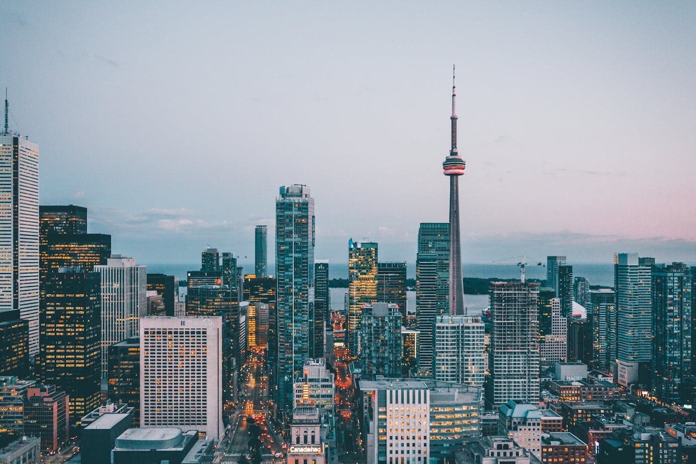 Canadian city skyline